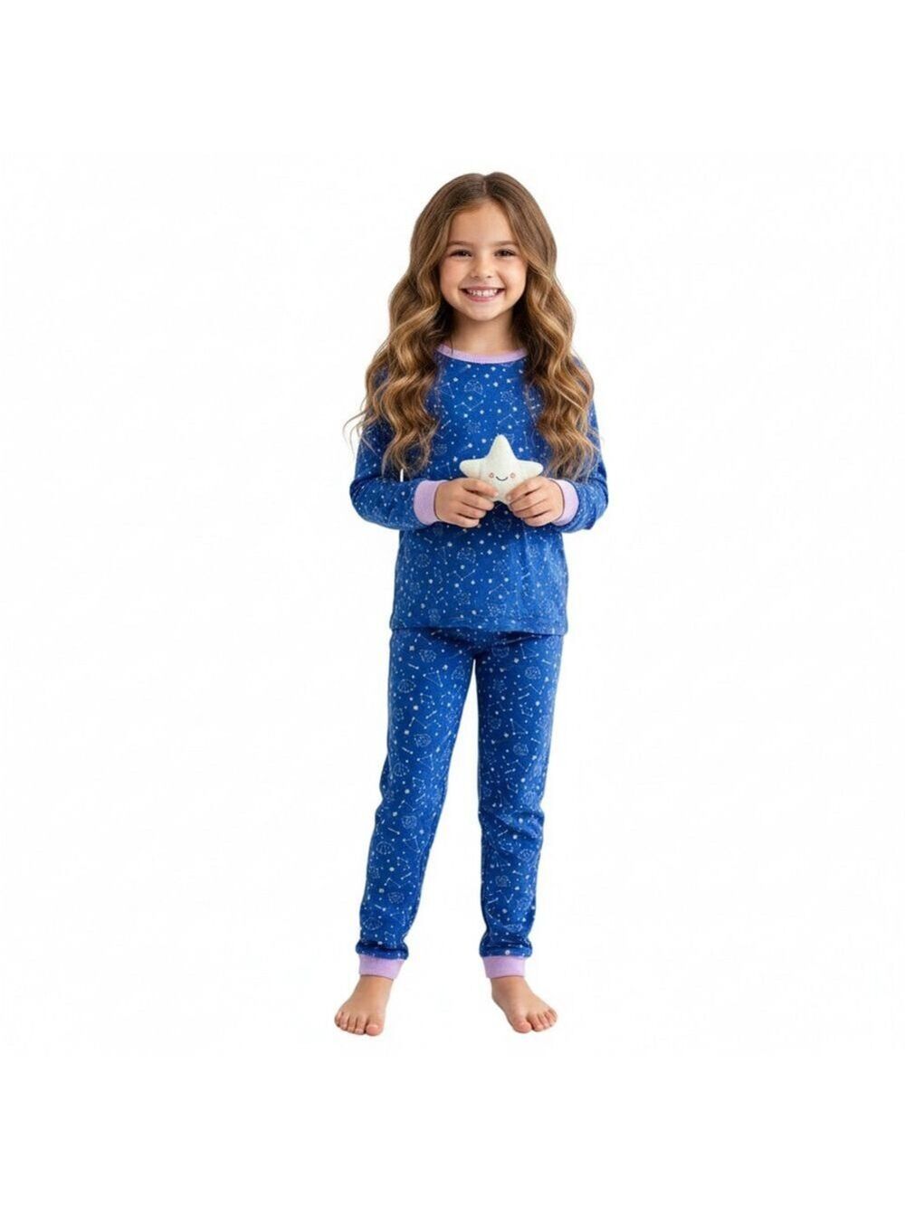 Rare American Girl WellieWishers Starry Sky Pajama Set Size 7